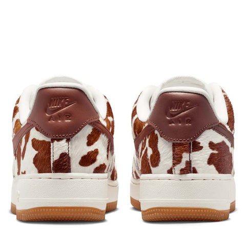 Women's Nike Air Force 1 '07 'Cow Print' - Field Brown/Sail