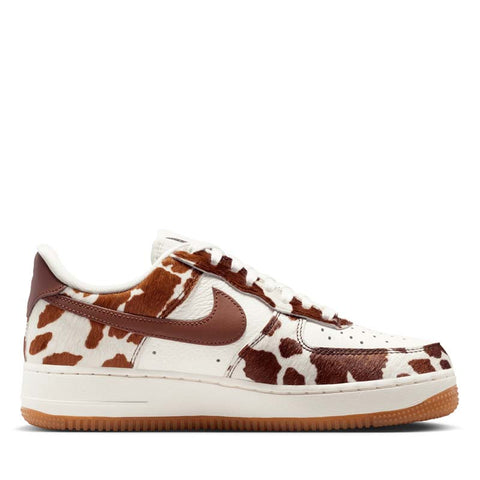 Women's Nike Air Force 1 '07 'Cow Print' - Field Brown/Sail