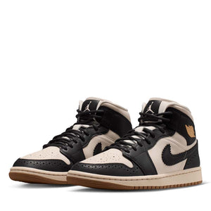 Women's Air Jordan 1 Mid SE - Off Noir/Chalk