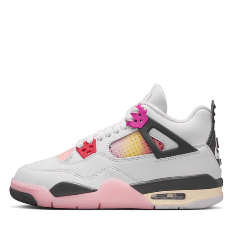 Air Jordan 4 Retro 'Comic' (GS) - Off White/Fire Pink