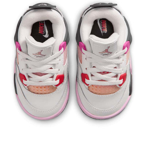 Jordan 4 Retro 'Comic' (TD) - Off White/ Fire Pink