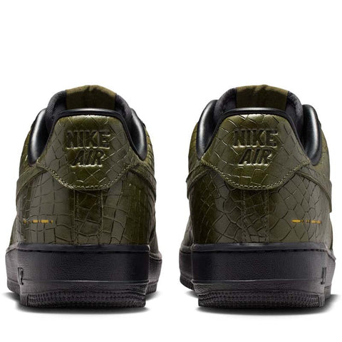 Nike Air Force 1 '07 Premium 'Croc Skin' - Cargo Khaki/Black