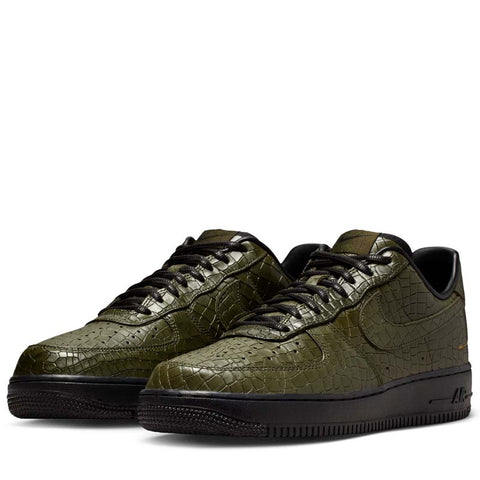 Nike Air Force 1 '07 Premium 'Croc Skin' - Cargo Khaki/Black