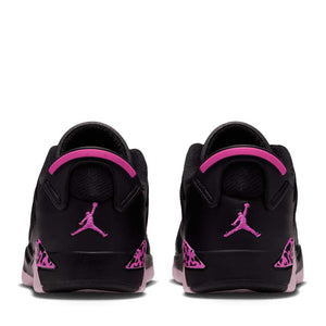 Jordan 6 Retro Low (PS) - Black/Laser Fuchsia