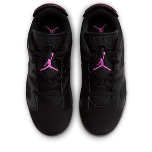 Jordan 6 Retro Low (PS) - Black/Laser Fuchsia