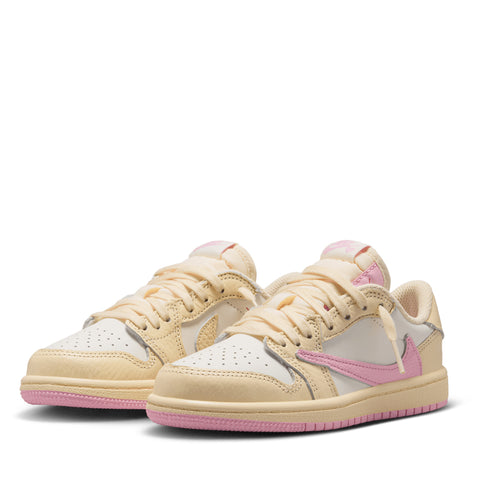 Travis Scott x Jordan 1 Low OG SP (PS) - Muslin/Shy Pink