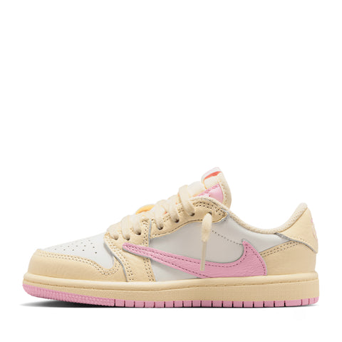 Travis Scott x Jordan 1 Low OG SP (PS) - Muslin/Shy Pink