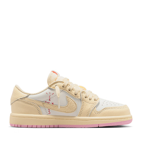 Travis Scott x Jordan 1 Low OG SP (PS) - Muslin/Shy Pink