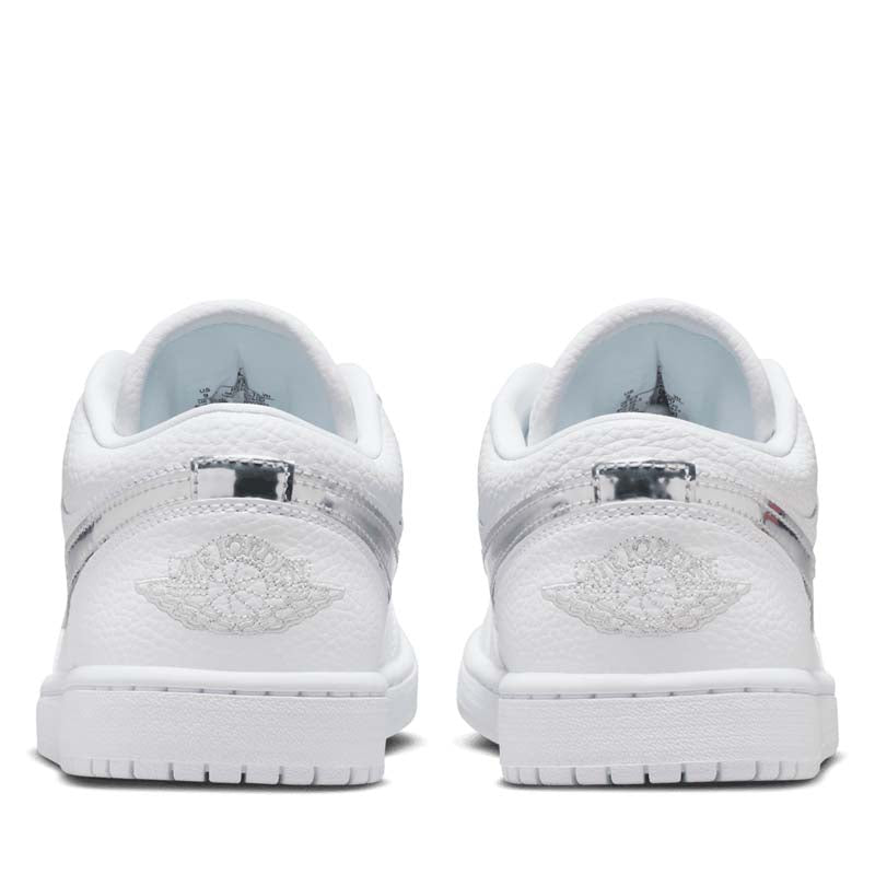 Women's Air Jordan 1 Low SE - White/Metallic Silver – Sneaker Politics