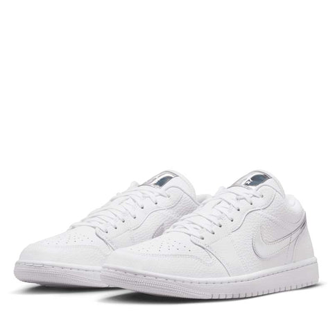Women's Air Jordan 1 Low SE - White/Metallic Silver