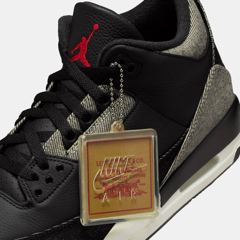 Levi's x Air Jordan 3 - Black/White