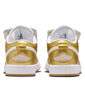 Women's Air Jordan 1 Low 'Tiempo' - Gold/White