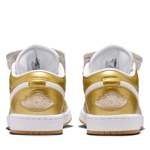 Women's Air Jordan 1 Low 'Tiempo' - Gold/White