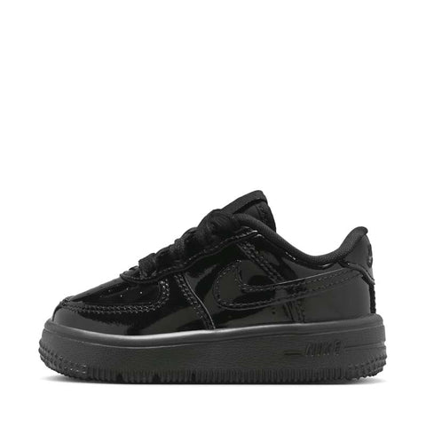 Nike Force 1 Low LV8 Patent Leather (TD) - Black/Black