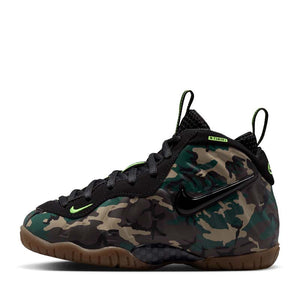Nike Little Posite Pro Premium 'Green Camo' (PS) - Black/Black