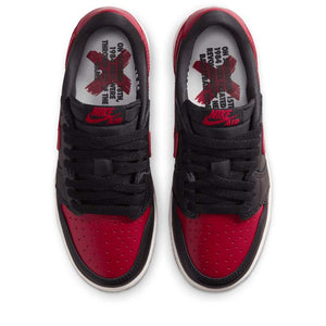 Air Jordan 1 Retro Low OG 'Banned' (GS) - Black/Varsity Red