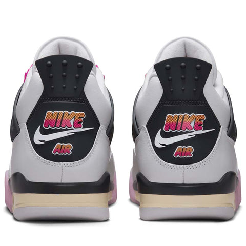 Air Jordan 4 Retro 'Comic' - Off White/Fire Pink