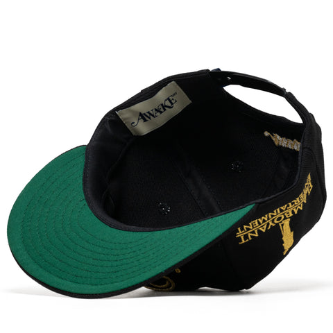 Awake NY Flamboyant Entertainment 6 Panel Snapback - Black