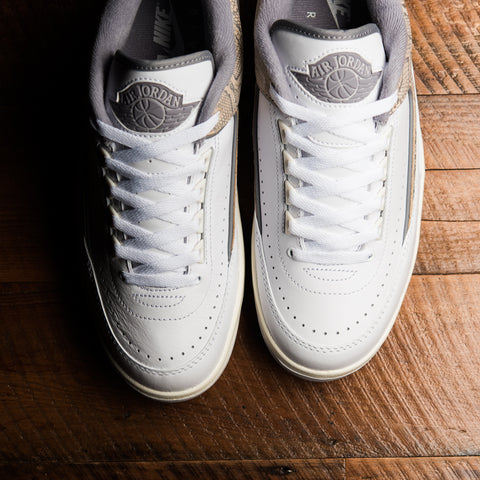 Air Jordan 2 Retro Low 'Python' - White/Cement Grey