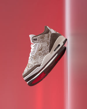 Air Jordan 3 Retro 'Laser' - Phantom/University Red