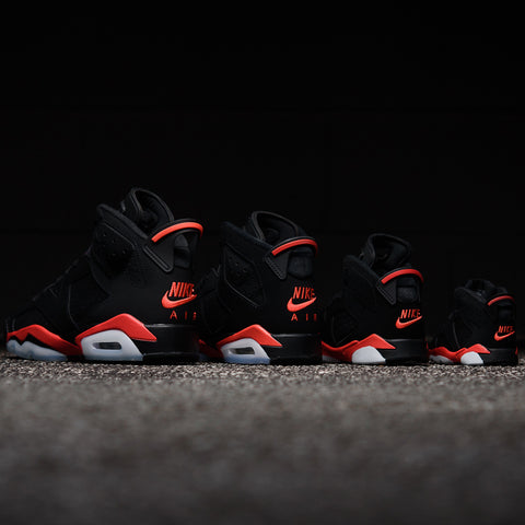 Air Jordan 6 Retro 'Reverse Infrared' (GS) - Black/Light Crimson