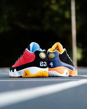 Air Jordan 9 Retro Low 'What The Kilroy' - Black/Challenge Red