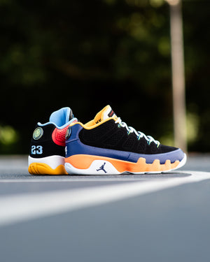 Air Jordan 9 Retro Low 'What The Kilroy' - Black/Challenge Red