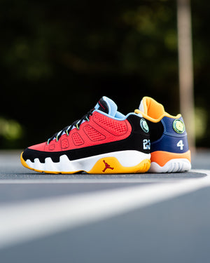 Air Jordan 9 Retro Low 'What The Kilroy' - Black/Challenge Red