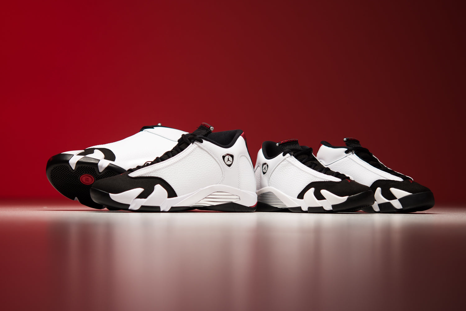 Jordan 14 white black varsity red clearance