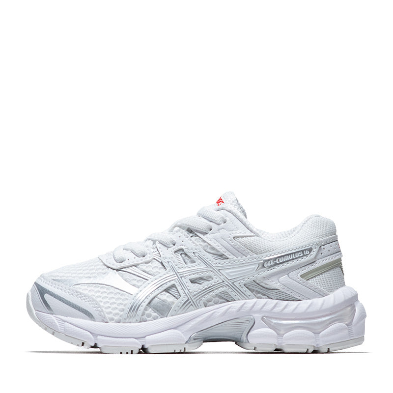 Asics Gel-Cumulus 16 (PS) - White/Pure Silver – Sneaker Politics