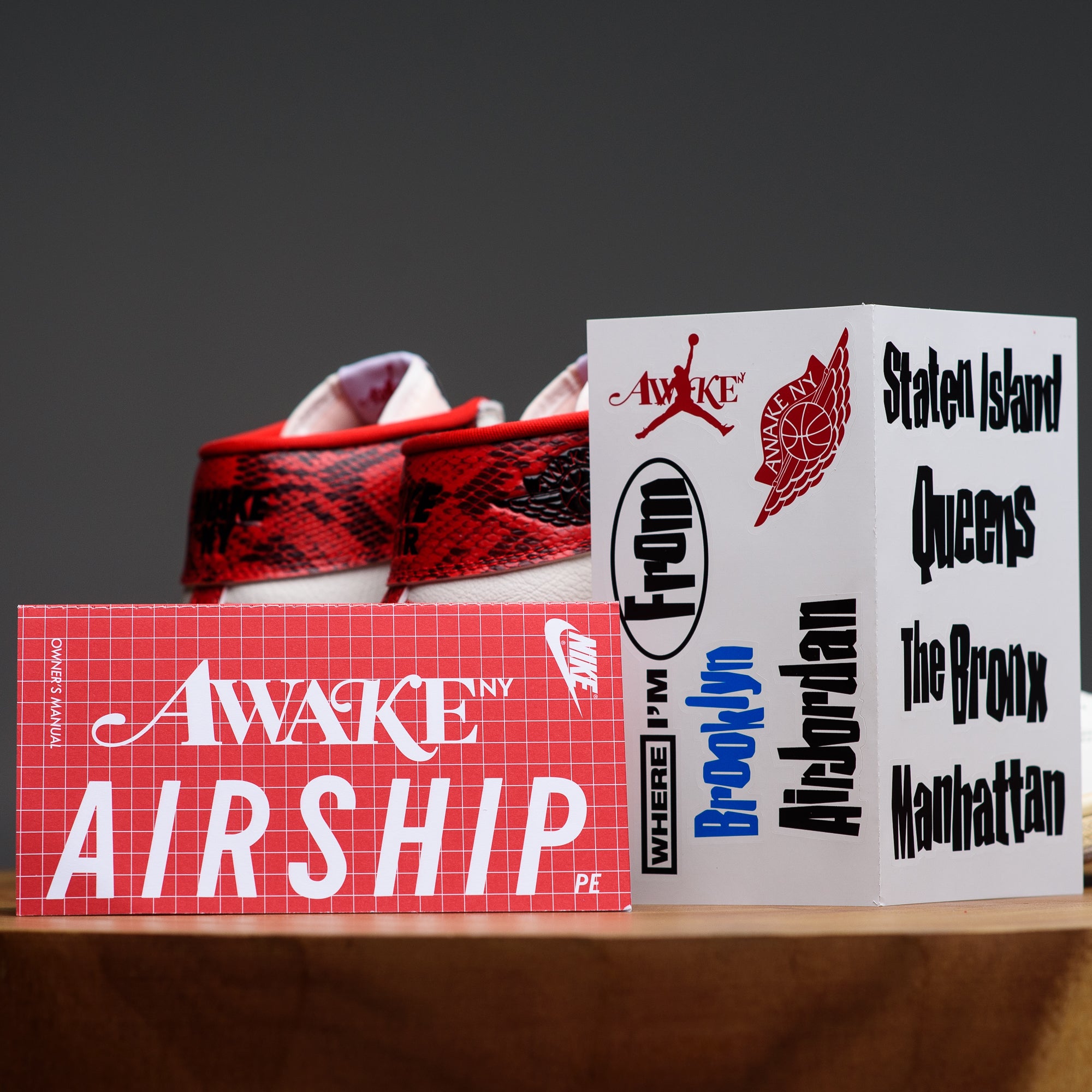 【Jordan x Awake】 NY Air Ship PE SP Sail University Red Sneaker Politics