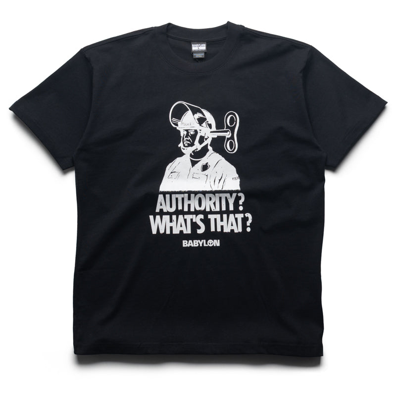 Babylon What's Authority Tee - Jet Black – Sneaker Politics