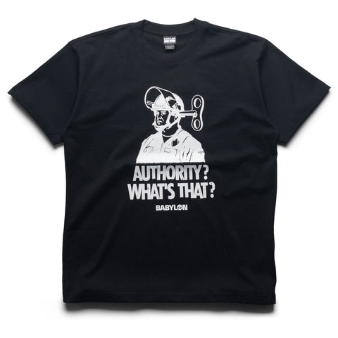 Babylon What's Authority Tee - Jet Black