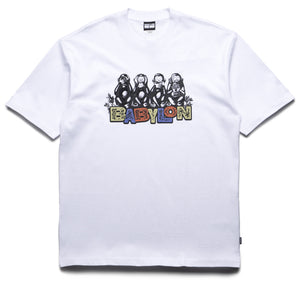Babylon Monkey Business Tee - White