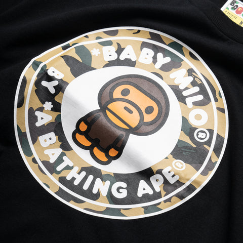A Bathing Ape 1st Camo Milo Busy Works Tee - Black/Yellow