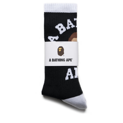 A Bathing Ape College Socks - Black