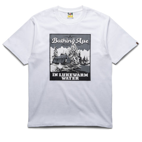 A Bathing Ape Base Camp Tee - White