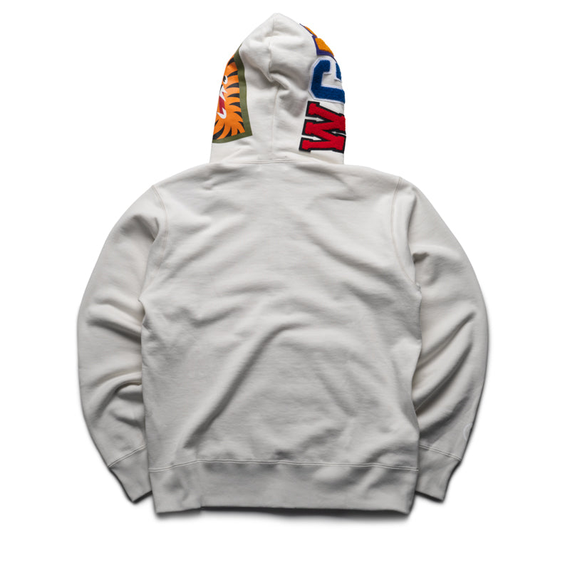A Bathing Ape Shark Full Zip Hoodie - Ivory – Sneaker Politics