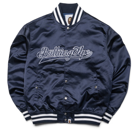 A Bathing Ape Baseball Varsity Jacket - Navy