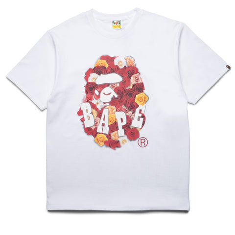 A Bathing Ape Rose Ape Head Tee - White