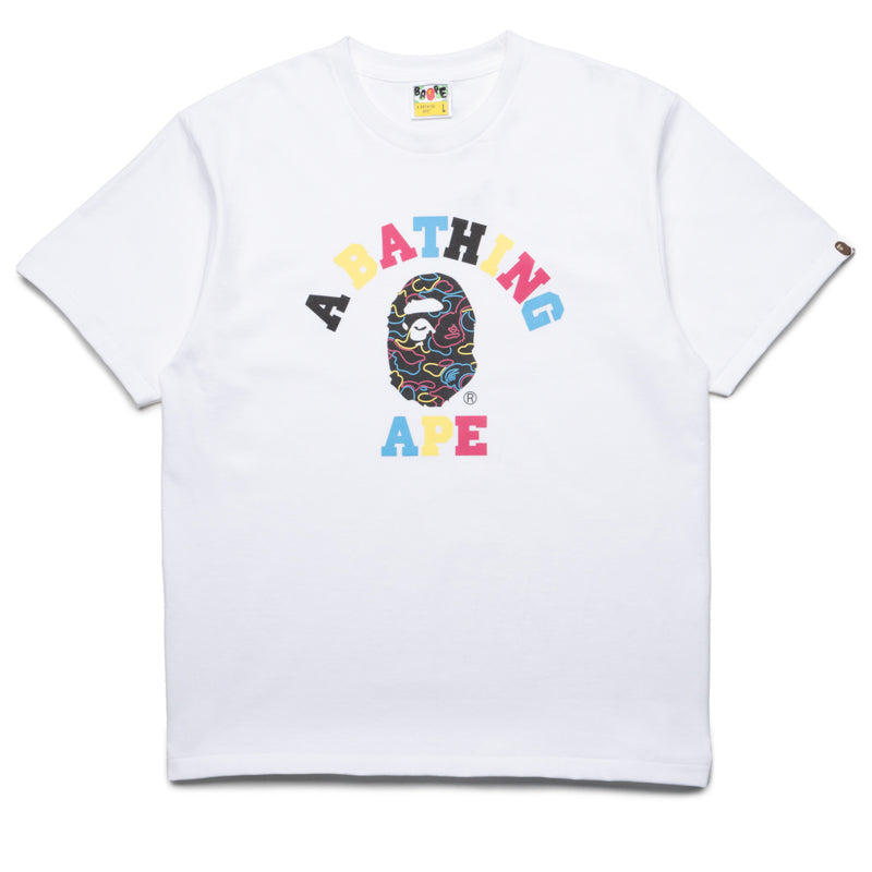 NEW【A BATHING APE】NEON CAMO COLLEGE TEE NEON CAMO COLLEGE TEE MENS – us.bape.com