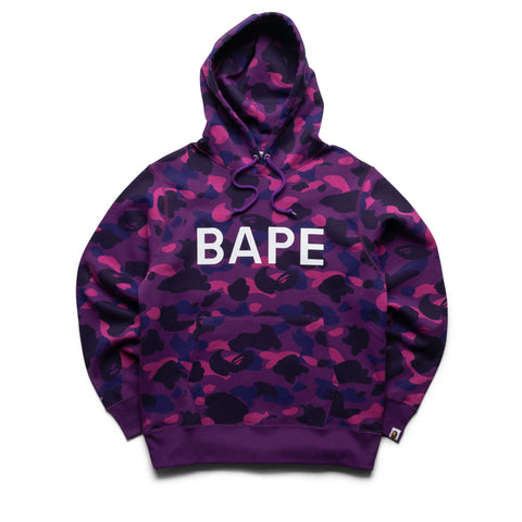 A Bathing Ape Color Camo Bape Pullover Hoodie - Purple