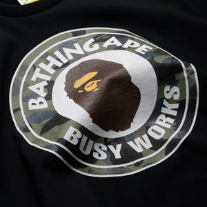 A Bathing Ape 1st Camo Busy Works Tee - Black/Green
