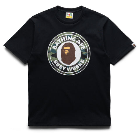 A Bathing Ape 1st Camo Busy Works Tee - Black/Green
