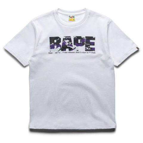 A Bathing Ape Color Camo By Bathing Ape Tee - White/Purple