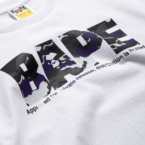 A Bathing Ape Color Camo By Bathing Ape Tee - White/Purple