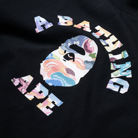 A Bathing Ape Art Camo College Tee - Black