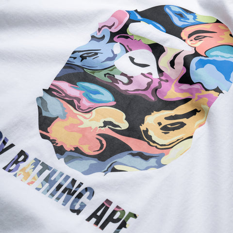 A Bathing Ape Art Camo By Bathing Ape Tee - White