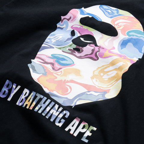 A Bathing Ape Art Camo By Bathing Ape Tee - Black