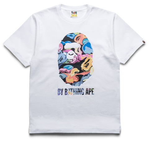 A Bathing Ape City Camo Painting Ape Head Tee - White